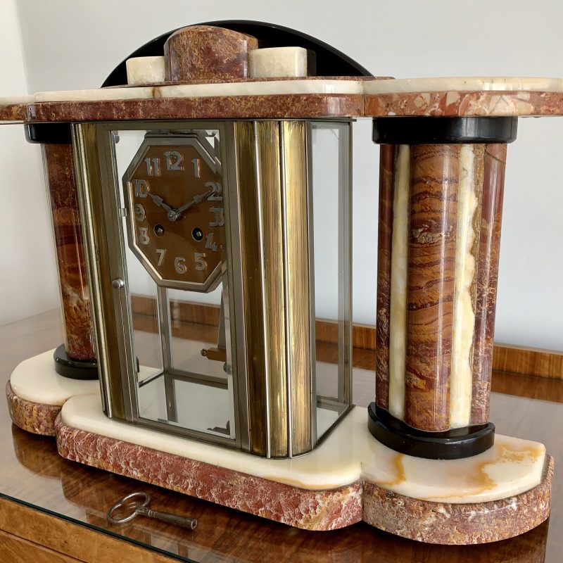 SOLD – French Art Deco Large Mantel Clock