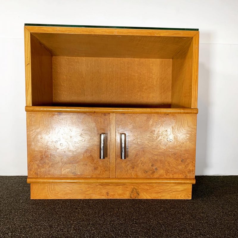 SOLD – Art Deco Figured Ash Cabinet by Bath ArtCraft Ltd