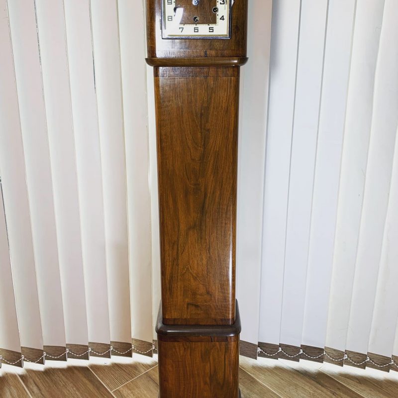 SOLD – Art Deco Walnut Granddaughter Clock