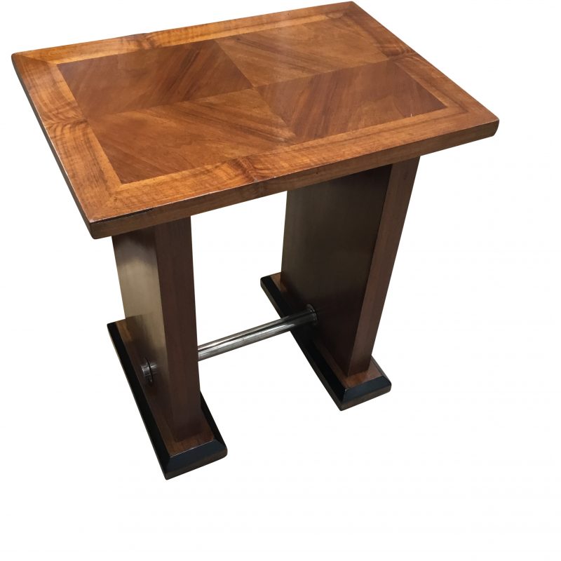 SOLD – French Art Deco Walnut Side Table