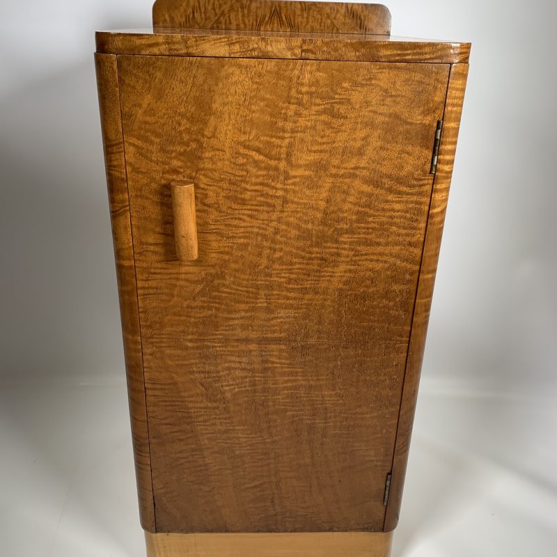 Art Deco Epstein Walnut Bedside Cabinet
