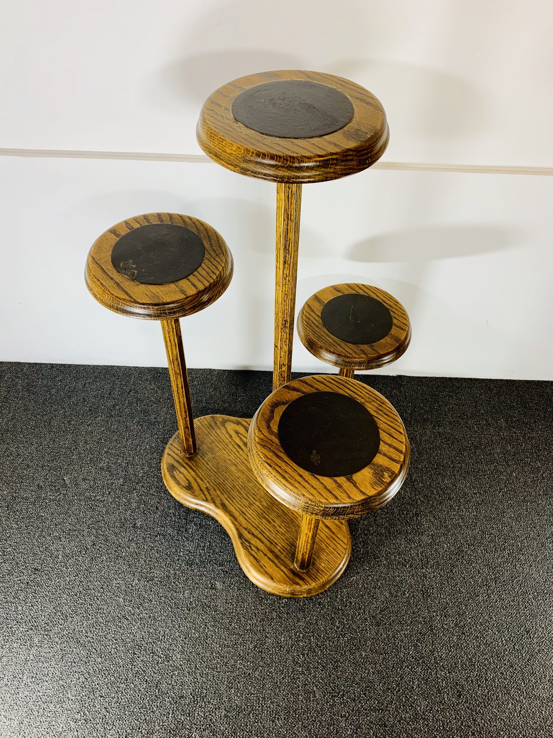 SOLD - 1930s Oak Plant Stand
