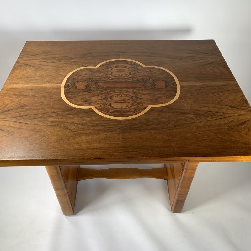 SOLD – Art Deco Walnut Dining Table