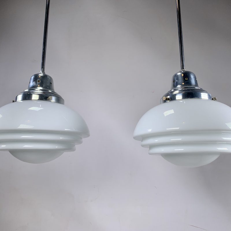 Art Deco Pair of Pendant Lights