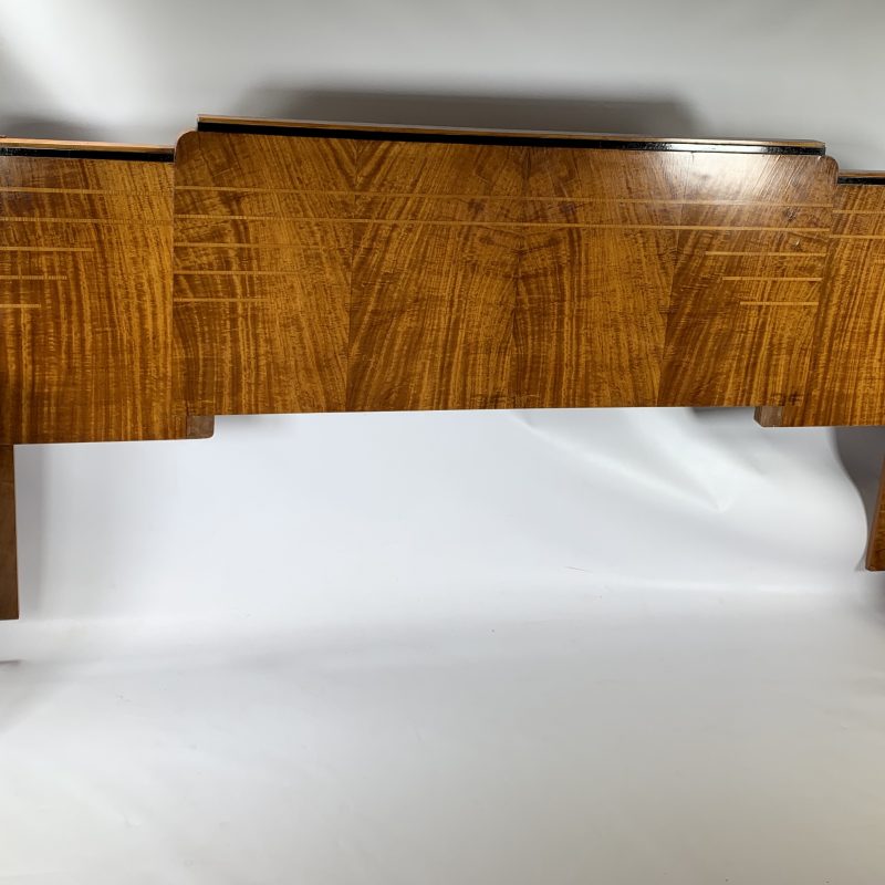 Art Deco Epstein Headboard with matching Bedside Cabinets