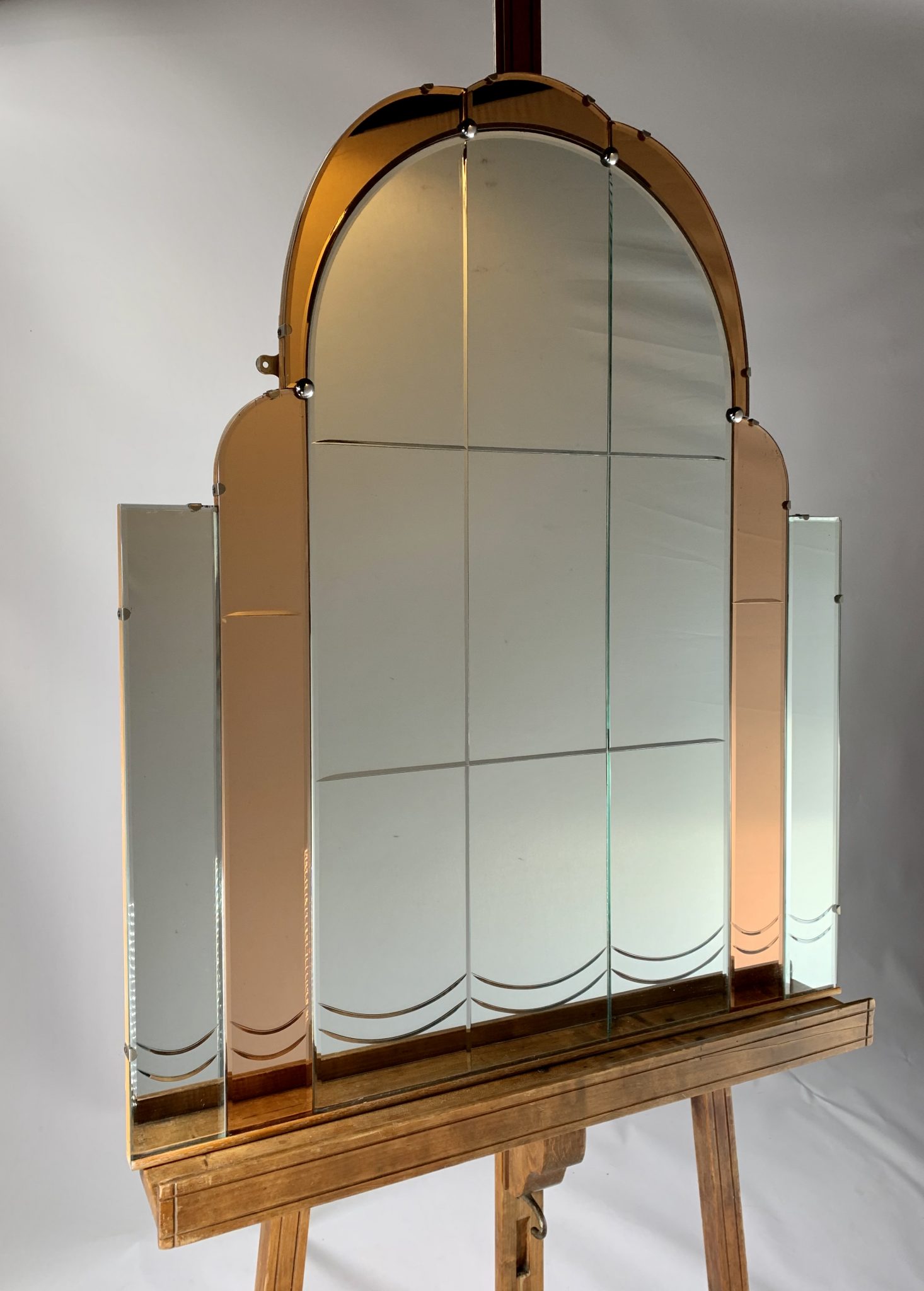 Large Art Deco Mirror Poirot Art Deco Furnishings