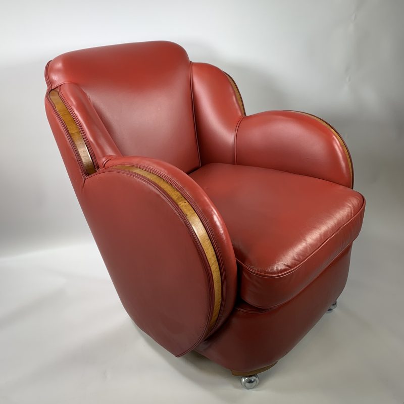 SOLD – Art Deco Epstein Cloud Armchair