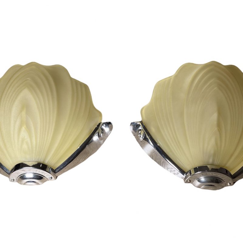 A Pair of Art Deco Wall Lights