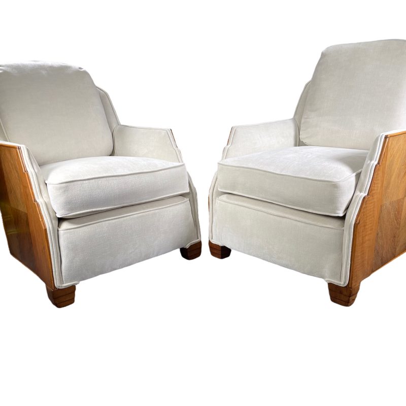 SOLD – A Pair of French Art Deco Armchairs