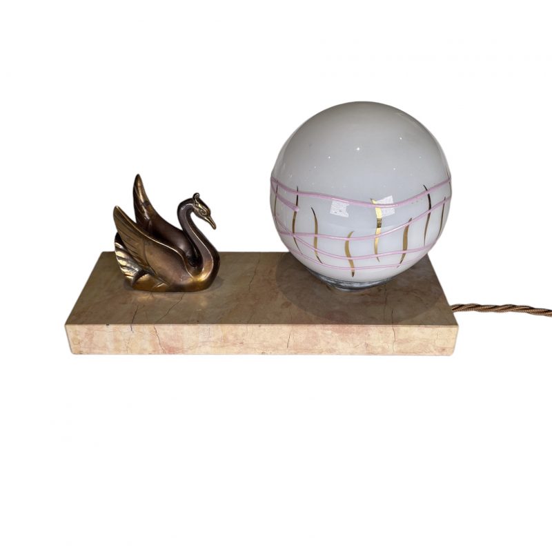 Art Deco Swan Mood Lamp