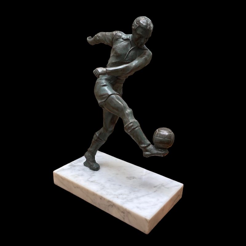 Art Deco Sculpture of a Footballer