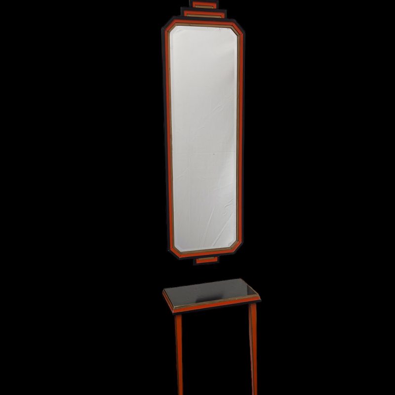 Art Deco Matching Pier Mirror and Table