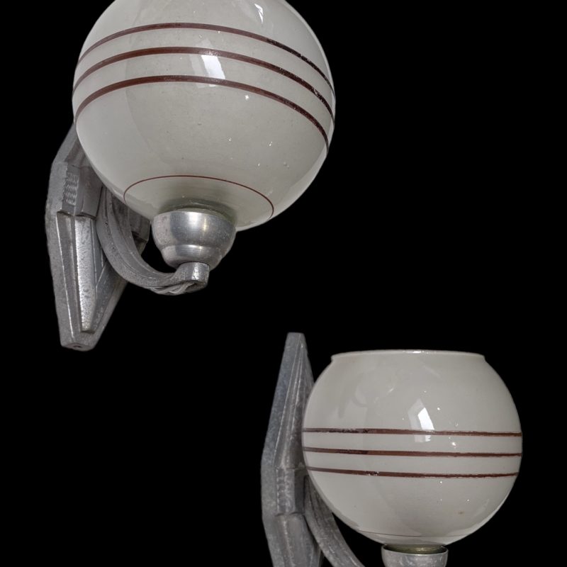 Pair of French Art Deco Wall Lights