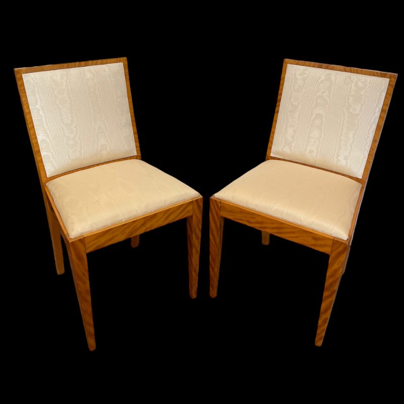 A Fine Pair of Art Deco Bedroom Chairs