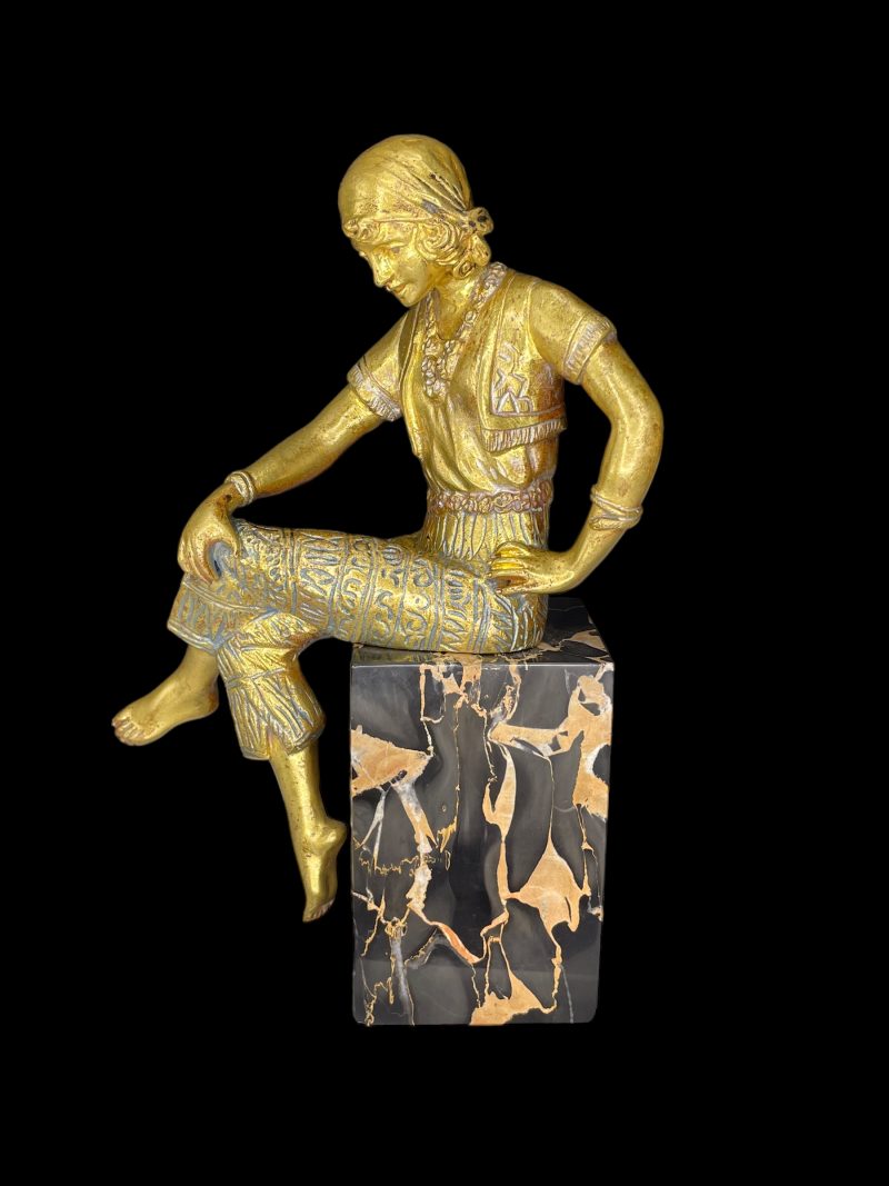 Art Deco Gilt Bronze by Jorel