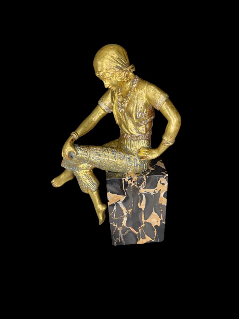 Art Deco Gilt Bronze by Jorel - Image 13