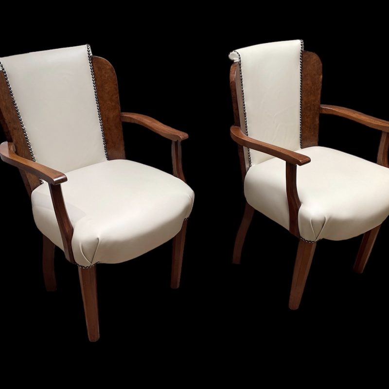 Art Deco Pair of Side Chairs