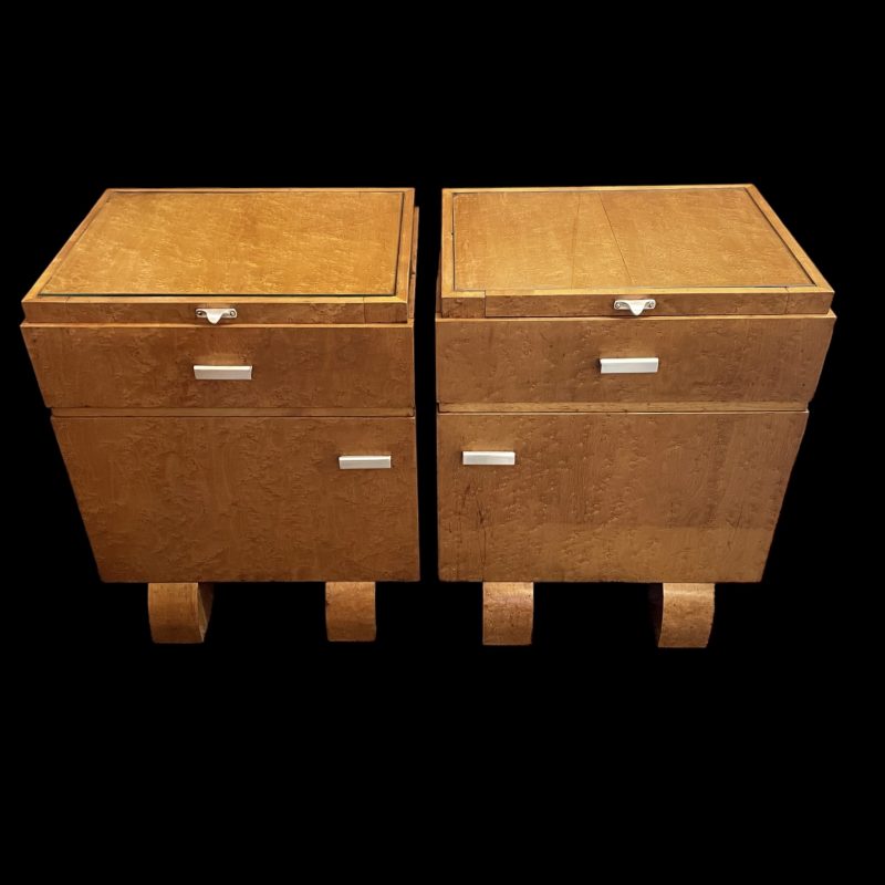 Pair of Art Deco Bedside Cabinets