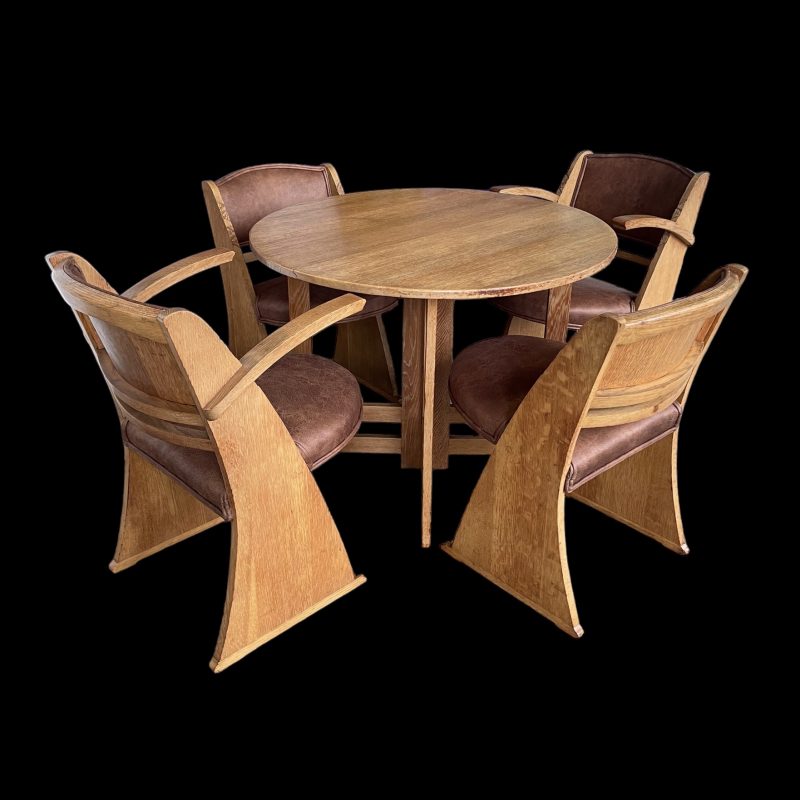 1930s Table and Four Chairs by E Gomme