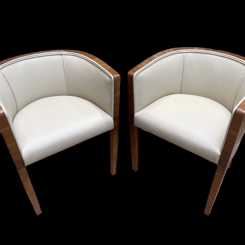 A fine pair of Art Deco Side Chairs