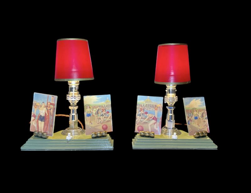 Pair Of Art Deco Lamps