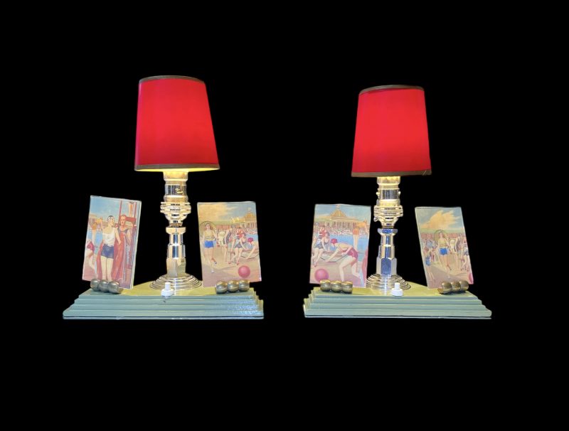 Pair Of Art Deco Lamps - Image 2