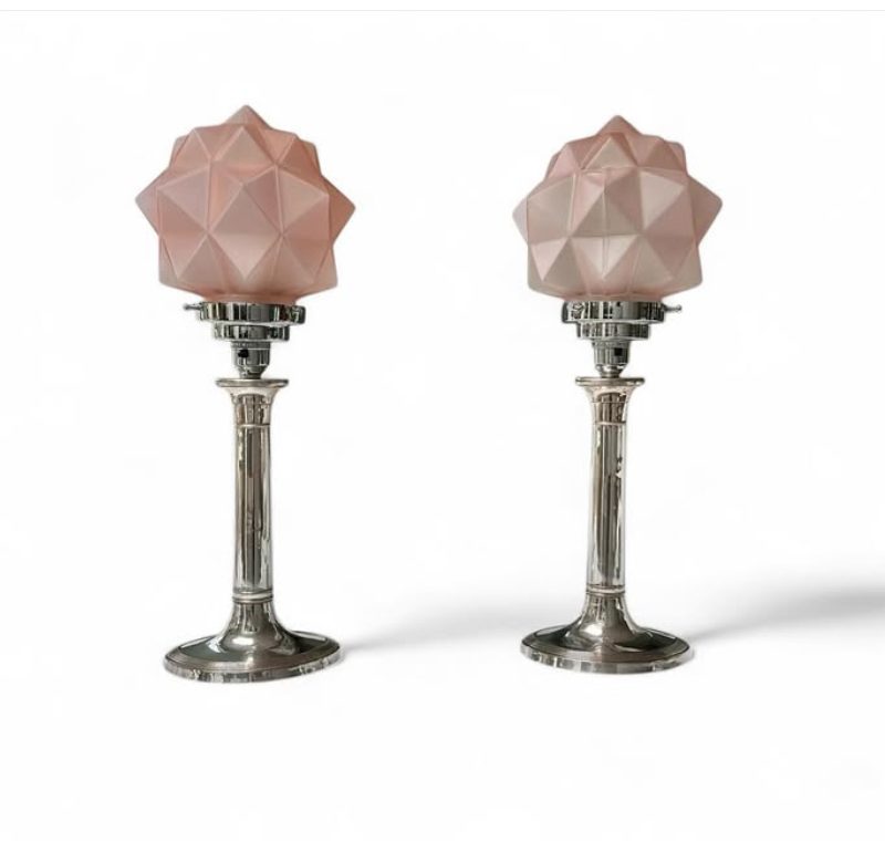 SOLD – Quality Pair Of Art Deco Lamps