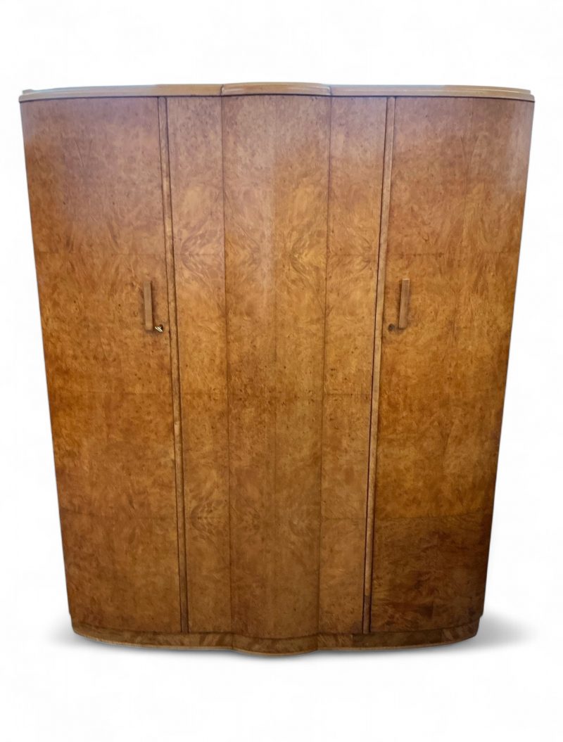Art Deco Triple Wardrobe