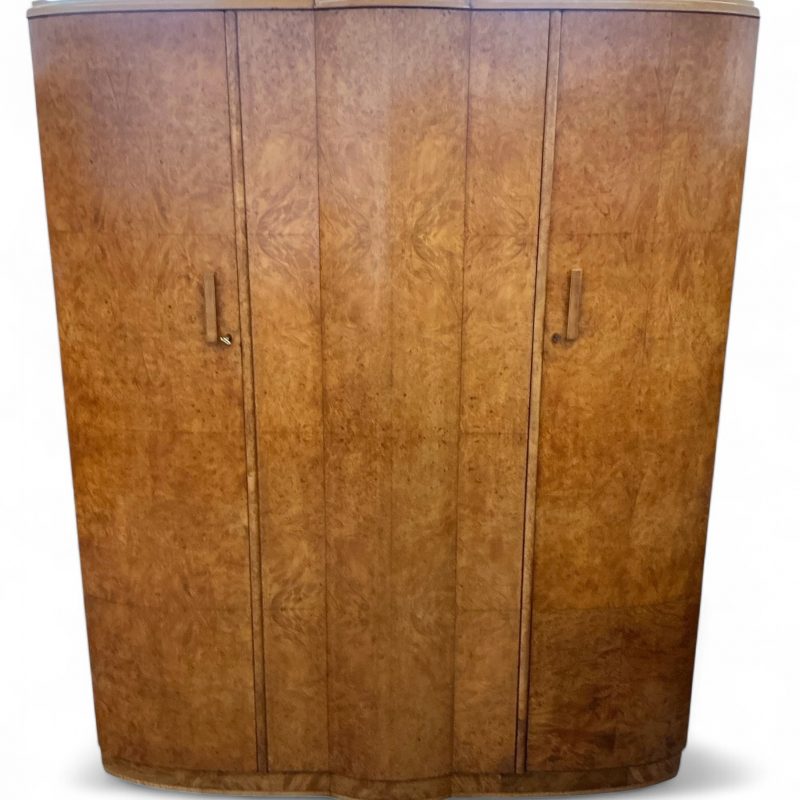 Art Deco Triple Wardrobe