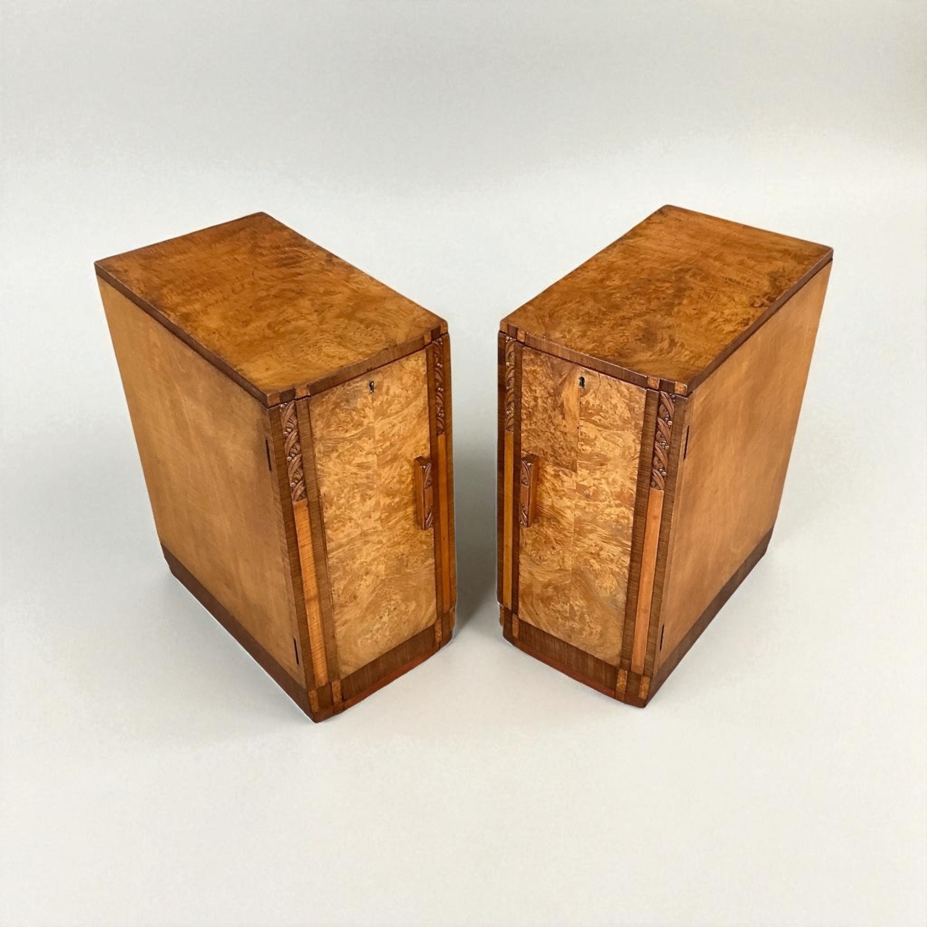 Pair Of Art Deco Bedside Tables