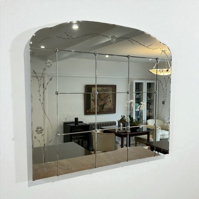 Very Large Art Deco Wall Mirror