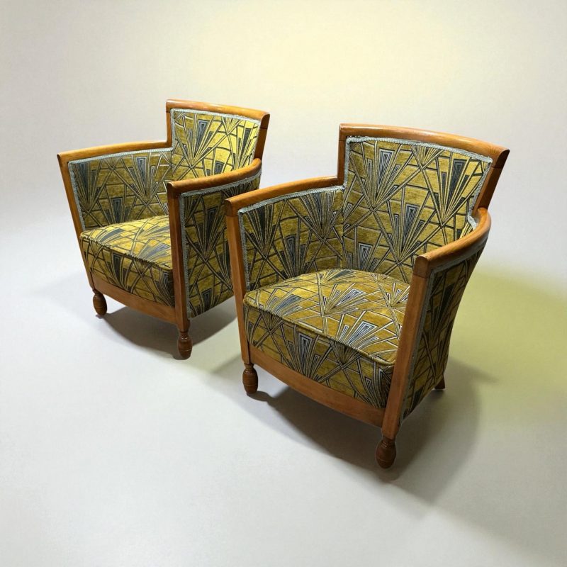 A Pair of Art Deco Armchairs