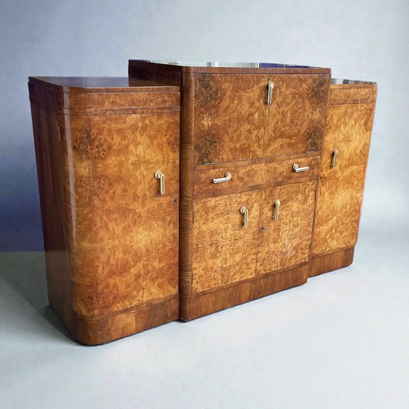 Art Deco Cocktail Cabinet / Sideboard By Harry And Lou Epstein