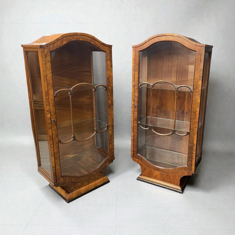 Pair Of Art Deco Display Cabinets