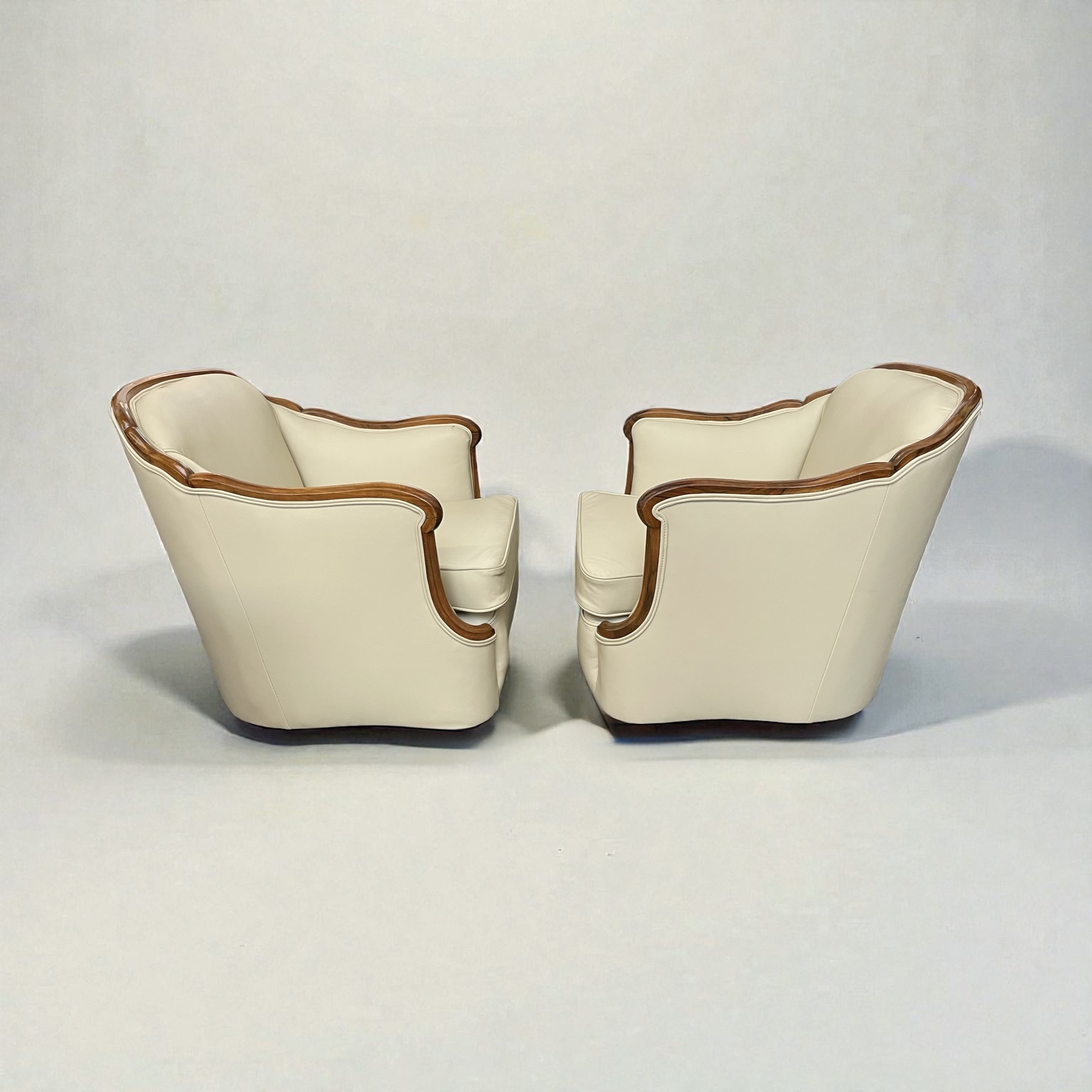 A Fine Pair Of Armchairs By Maurice Adams