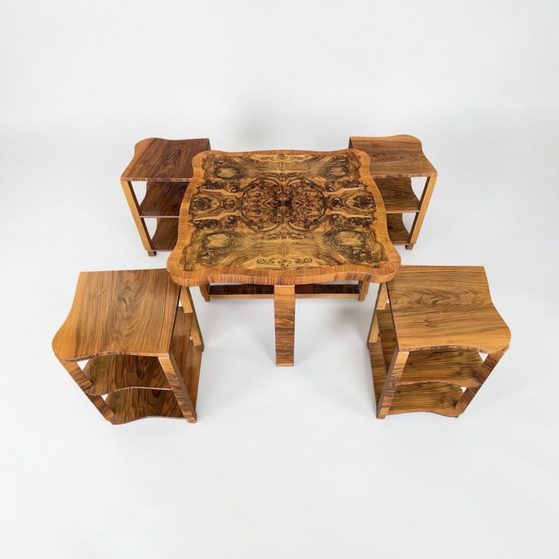 Art Deco Nest Of Five Tables By Harry And Lou Epstein