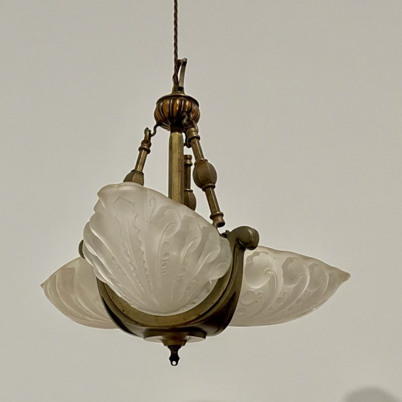 Art Deco Slip Shade Ceiling Light