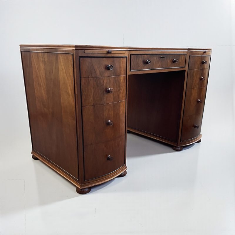 Fine Art Deco Desk By Maurice Adams