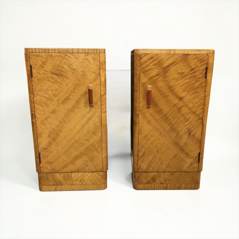 A Pair Of Art Deco Bedside Tables