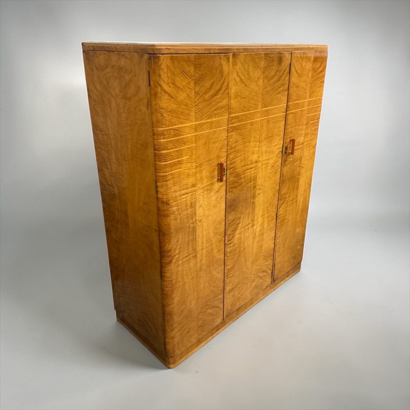 Art Deco Triple Wardrobe