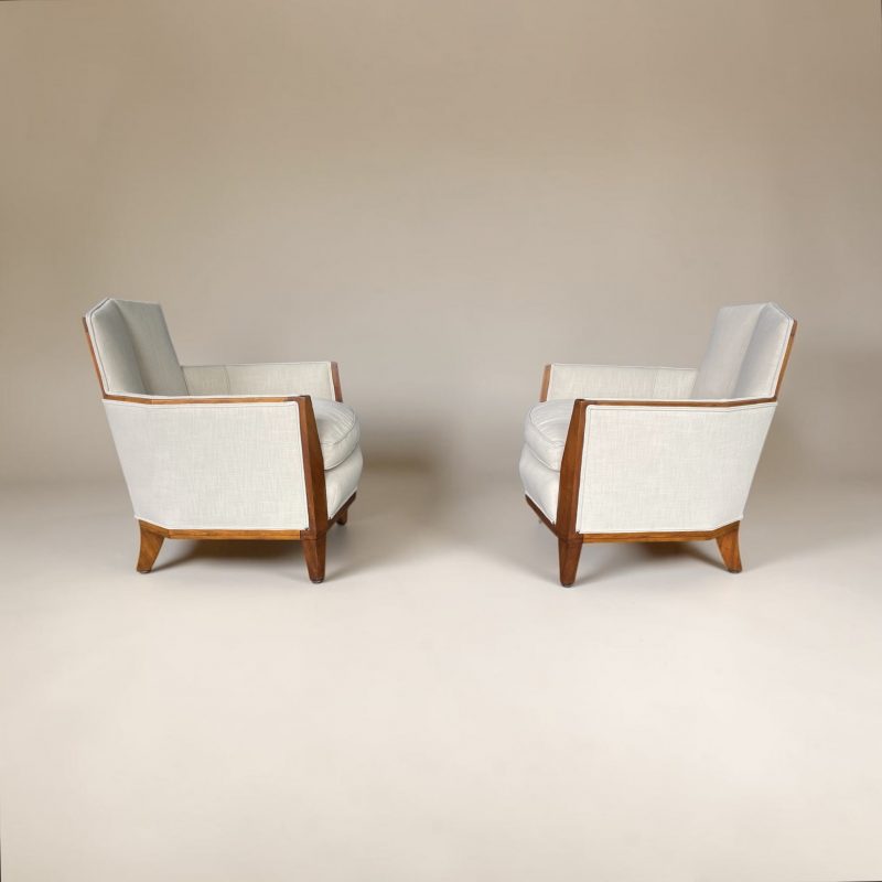A Pair Of Art Deco Armchairs