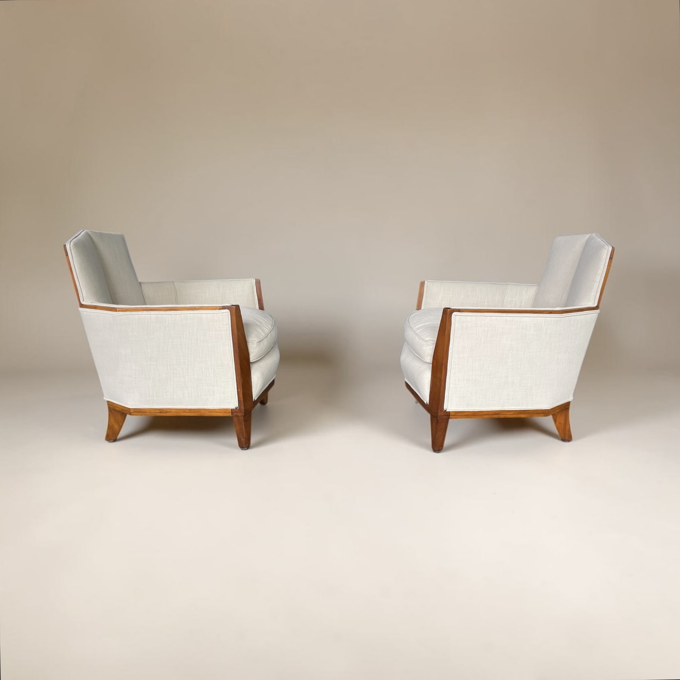 A Pair Of Art Deco Armchairs