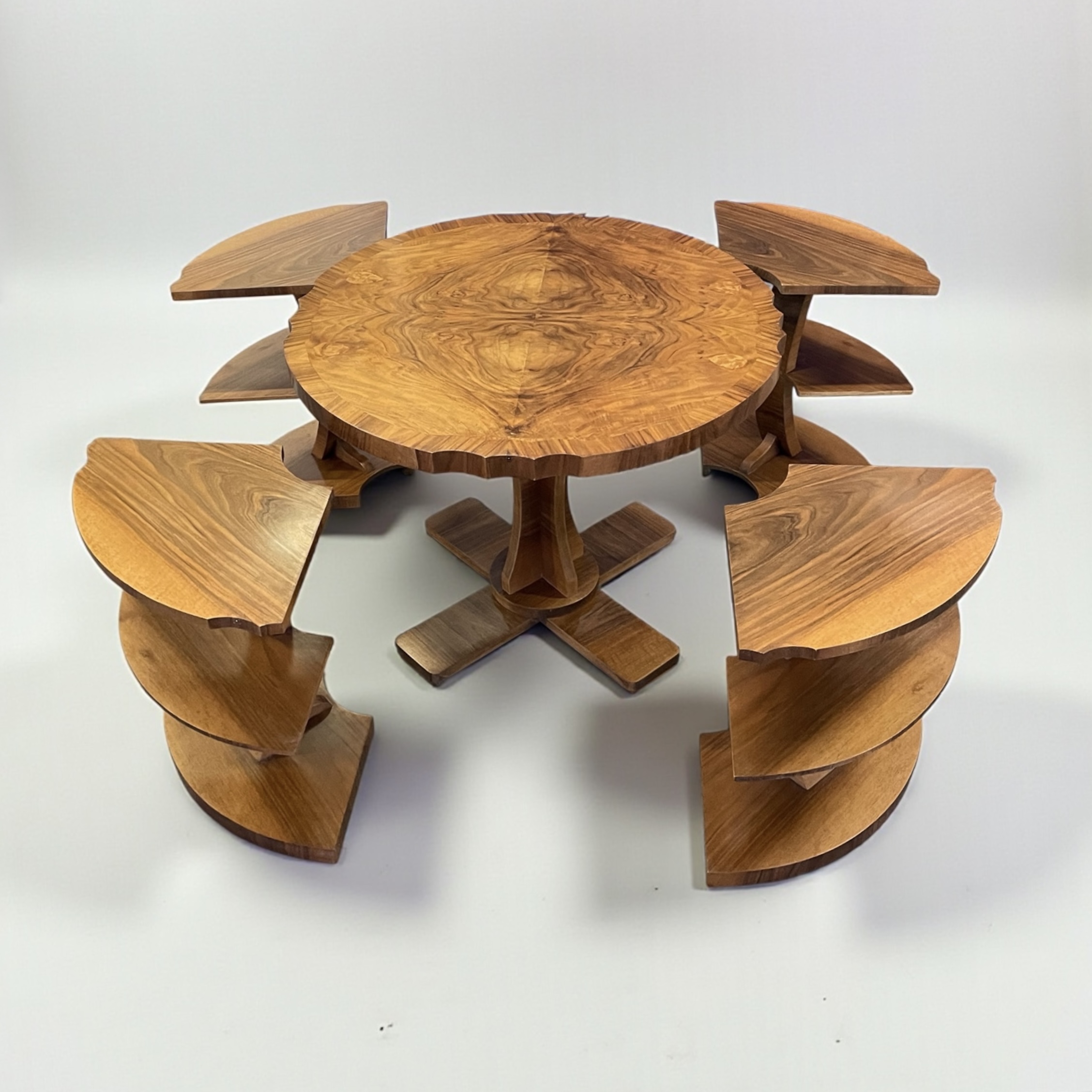 Art Deco Nest Of Five Tables By Harry And Lou Epstein
