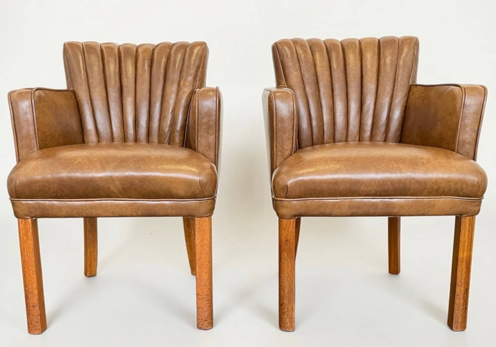 Art Deco Leather Chairs