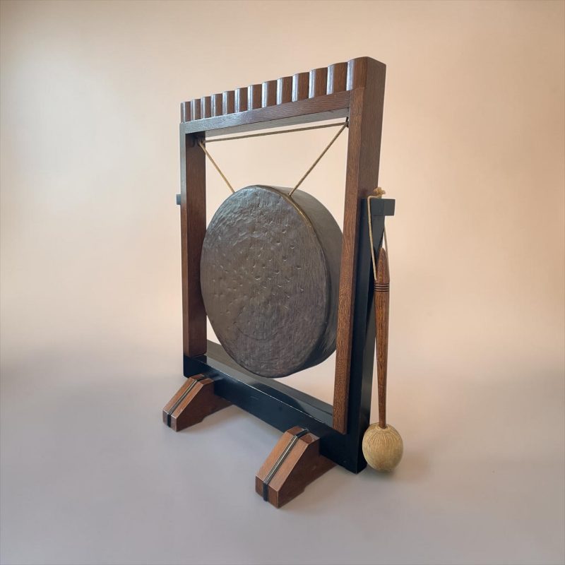 Art Deco Floor Standing Gong