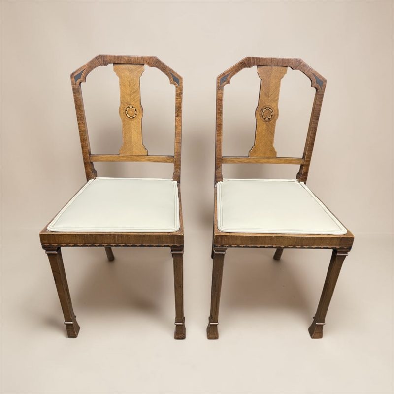 A Pair Of Art Deco Side/bedroom Chairs