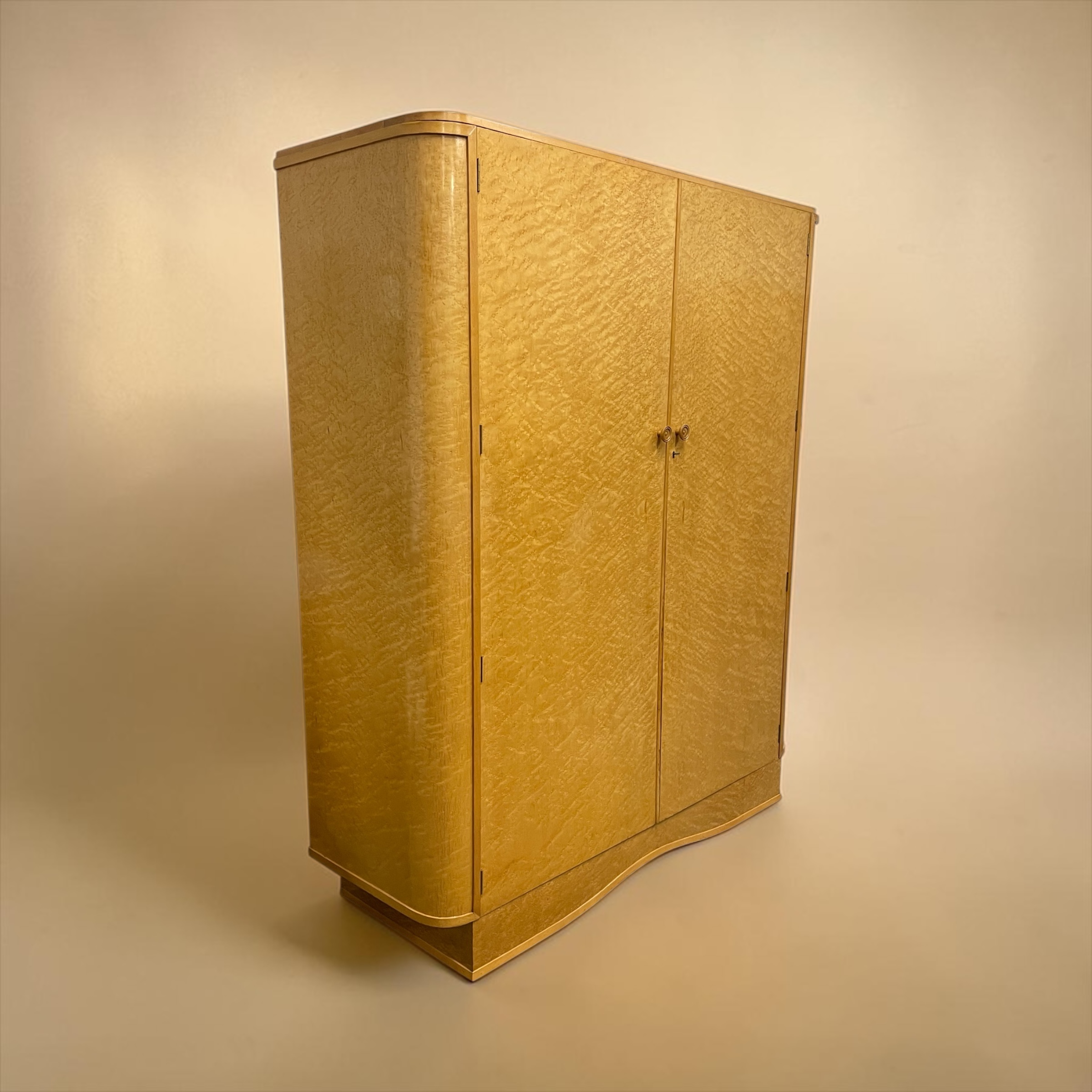 Art Deco Triple Wardrobe