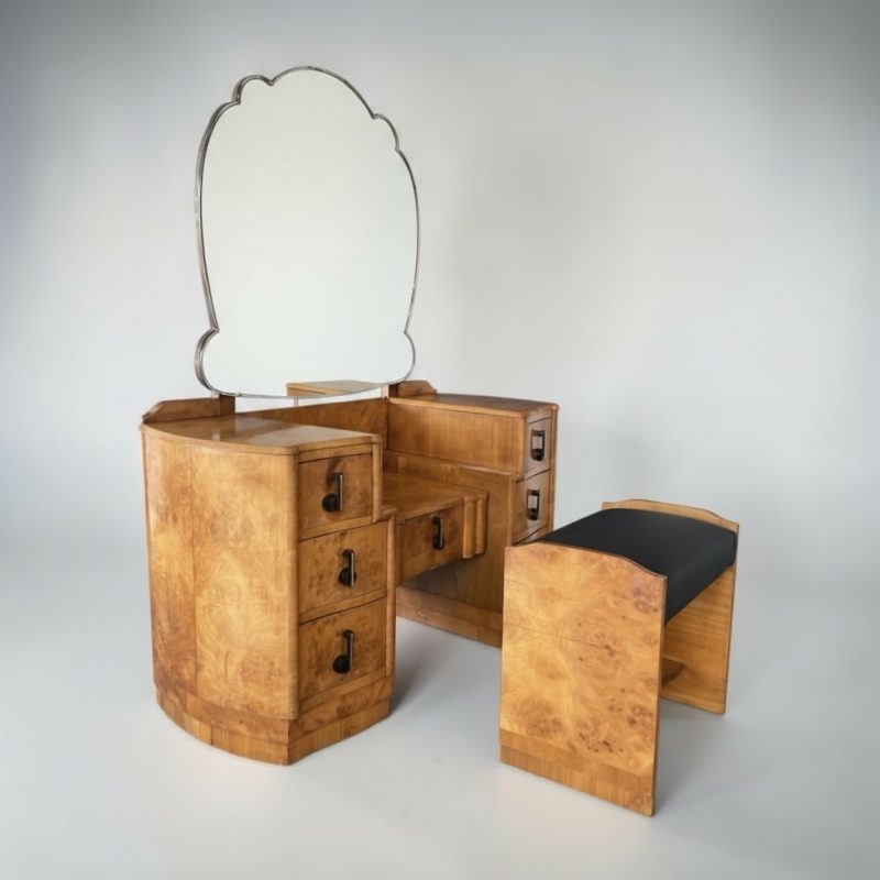 Art Deco Dressing Table and Stool
