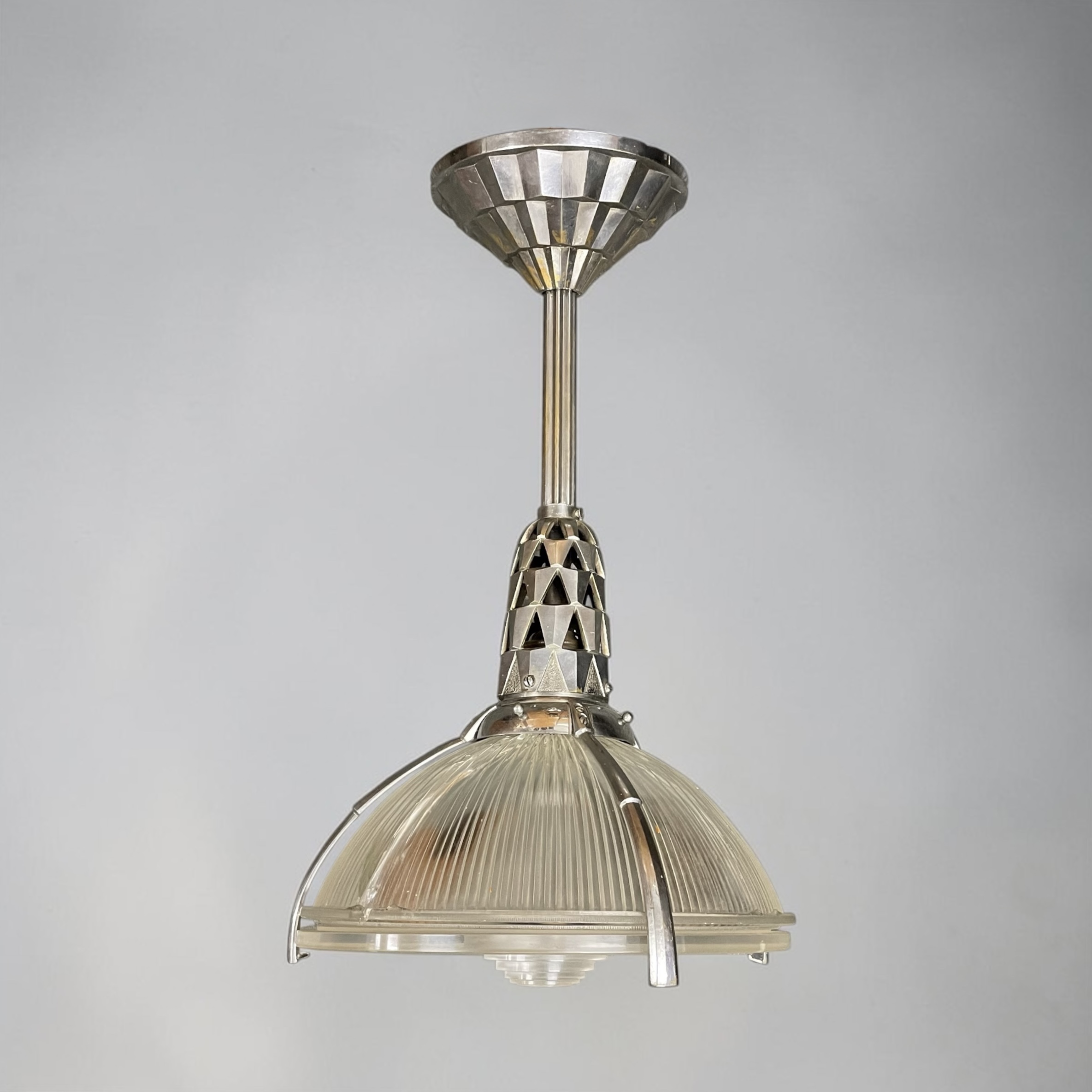 An Art Deco Émile-Jacques Ruhlmann pendant light