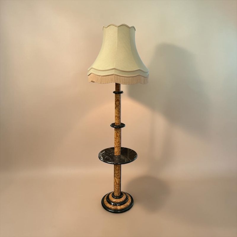 A Solid Marble Standard Lamp Table